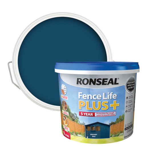 Ronseal Fence Life Plus 9L Midnight Blue