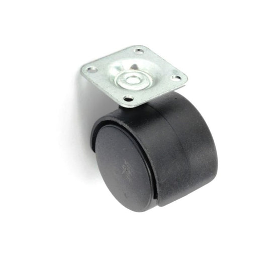 Smiths Ironmongery Twin Wheel Castor Plate Fix 40mm