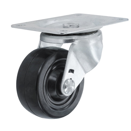 Smiths Ironmongery Swivel Castor Rubber Wheel 100mm