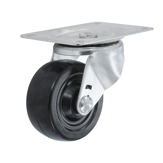Smiths Ironmongery Swivel Castor Rubber Wheel 75mm