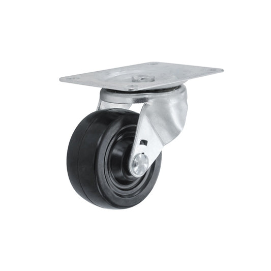 Smiths Ironmongery Swivel Castor Rubber Wheel 50mm
