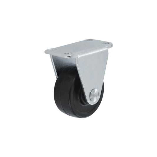 Smiths Ironmongery Rigid Castor Rubber Wheel 40mm