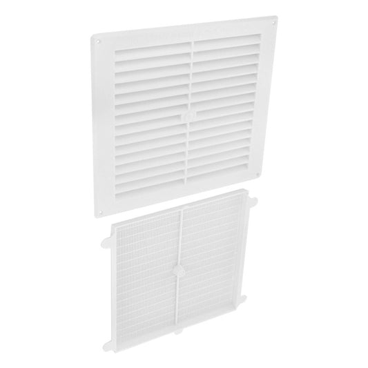 Securit Plastic Louvre Vent White 9" x 9"