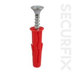 General Purpose Red Plugs With Screws