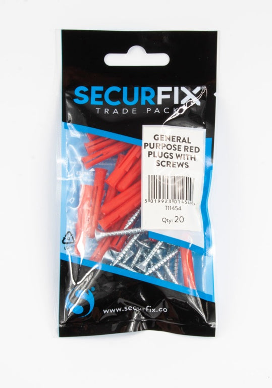 General Purpose Red Plugs With Screws