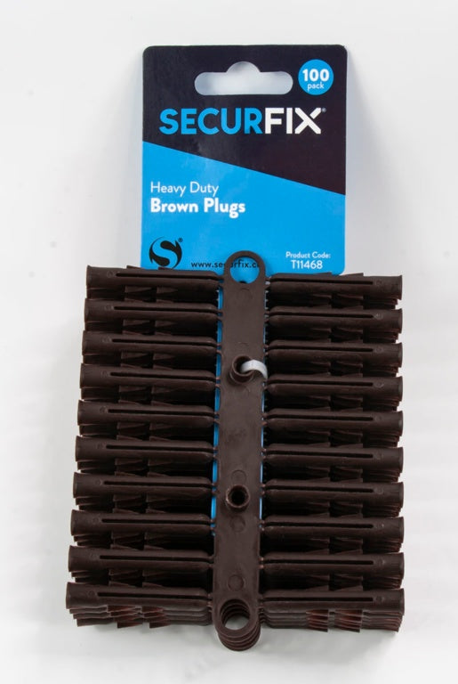Heavy Duty Wall Plugs Brown