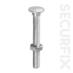 Carriage Bolt Zinc Plated M8X50mm