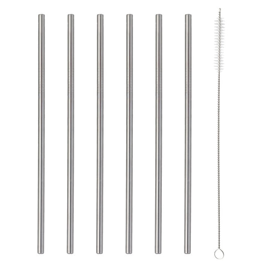 Viners Steel Drinking Straws 6 Piece