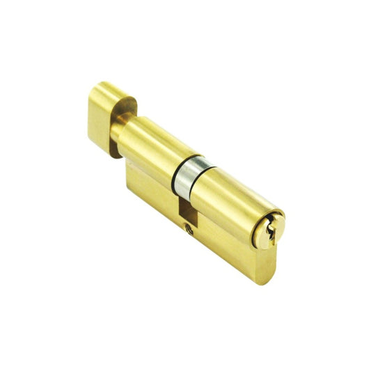 Securit Euro Brass Thumb Cylinder 40 x 40mm - Pack of 5