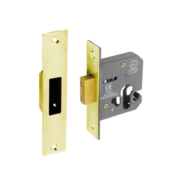 Securit Euro Deadlock Bp Bsen12209 75mm - Pack of 5