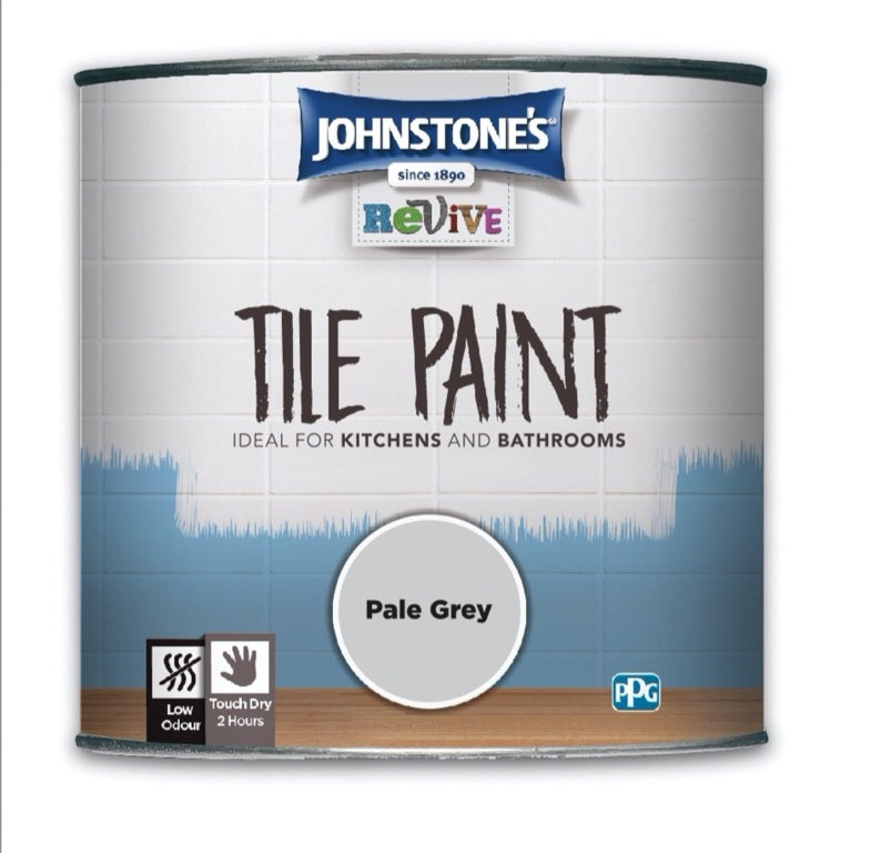 Johnstones Tile Paint 750ml Pale Grey
