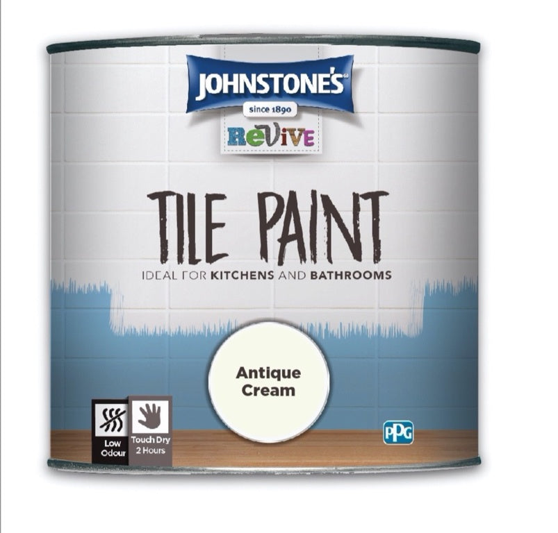 Johnstones Tile Paint 750ml Antique Cream