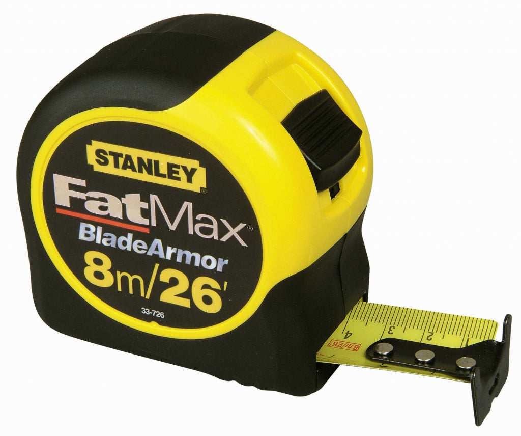 Stanley FatMax Blade Armor Metric/Imperial Tape Length: 8m (26ft) x Width: 32mm
