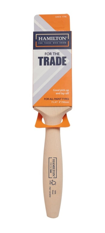 Hamilton For The Trade Fine Tip Flat Brush 2"