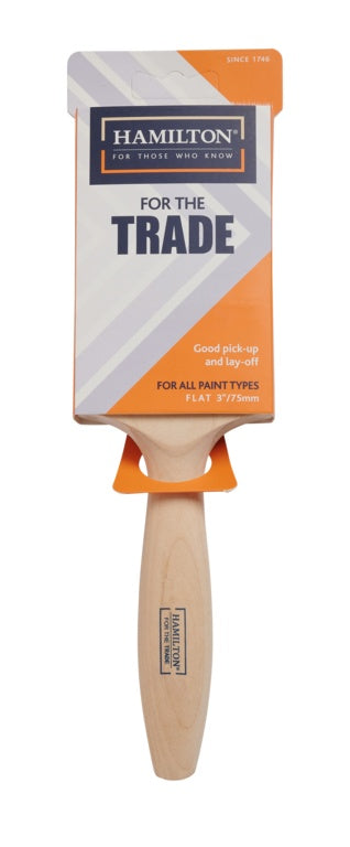 Hamilton For The Trade Fine Tip Flat Brush 3"
