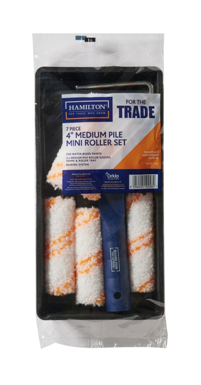 Medium Pile Mini Roller Set 4"