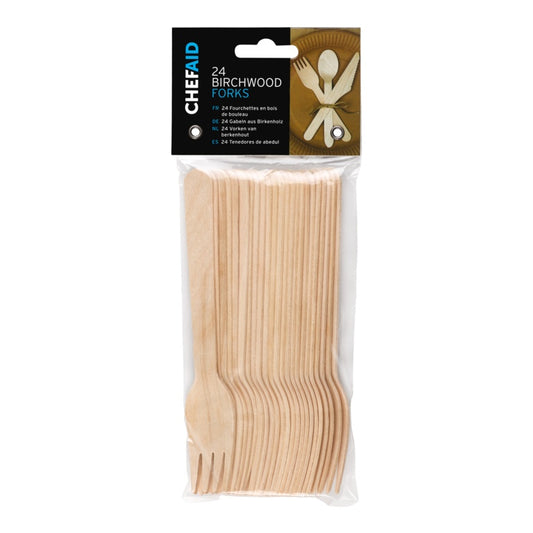 Chef Aid Wooden Cutlery Forks