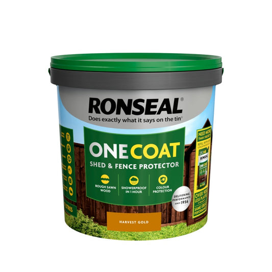Ronseal One Coat Fence Life 9L Harvest Gold
