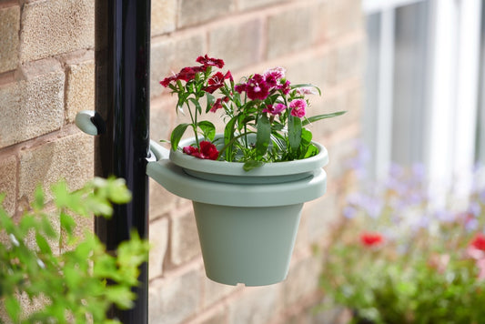 Clever Pots Drain Pipe Pot Holder Sage