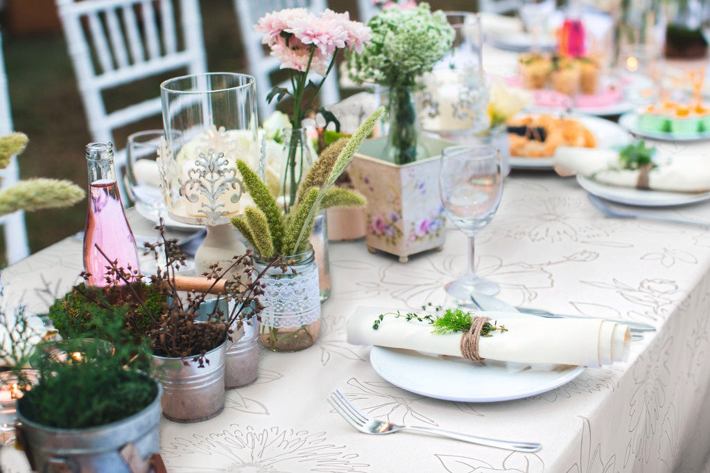 d-c-fixÂ® Manhattan Tablecloth - Palmas Nature