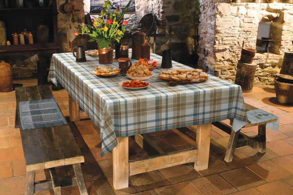 d-c-fixÂ® Manhattan Tablecloth - Borneo Blue