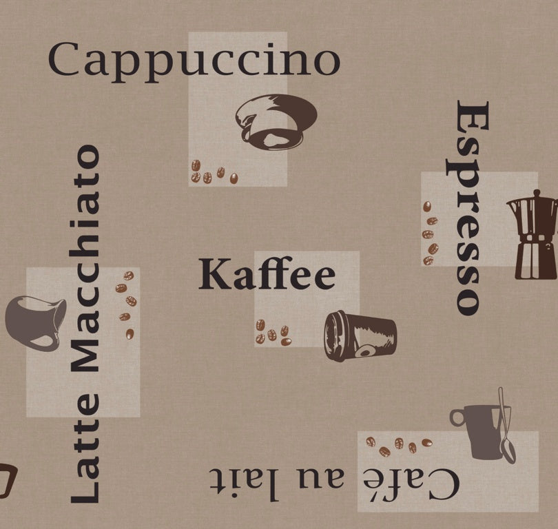 d-c-fixÂ® Manhattan Tablecloth - Cappuccino Caramel