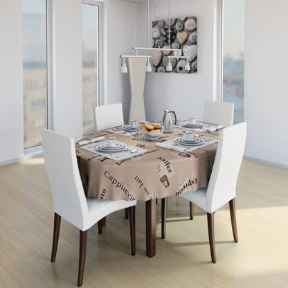 d-c-fixÂ® Manhattan Tablecloth - Cappuccino Caramel