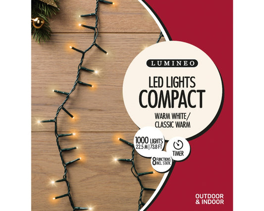 Lumineo 1000 LED Compact Lights Warm White/Classic Warm
