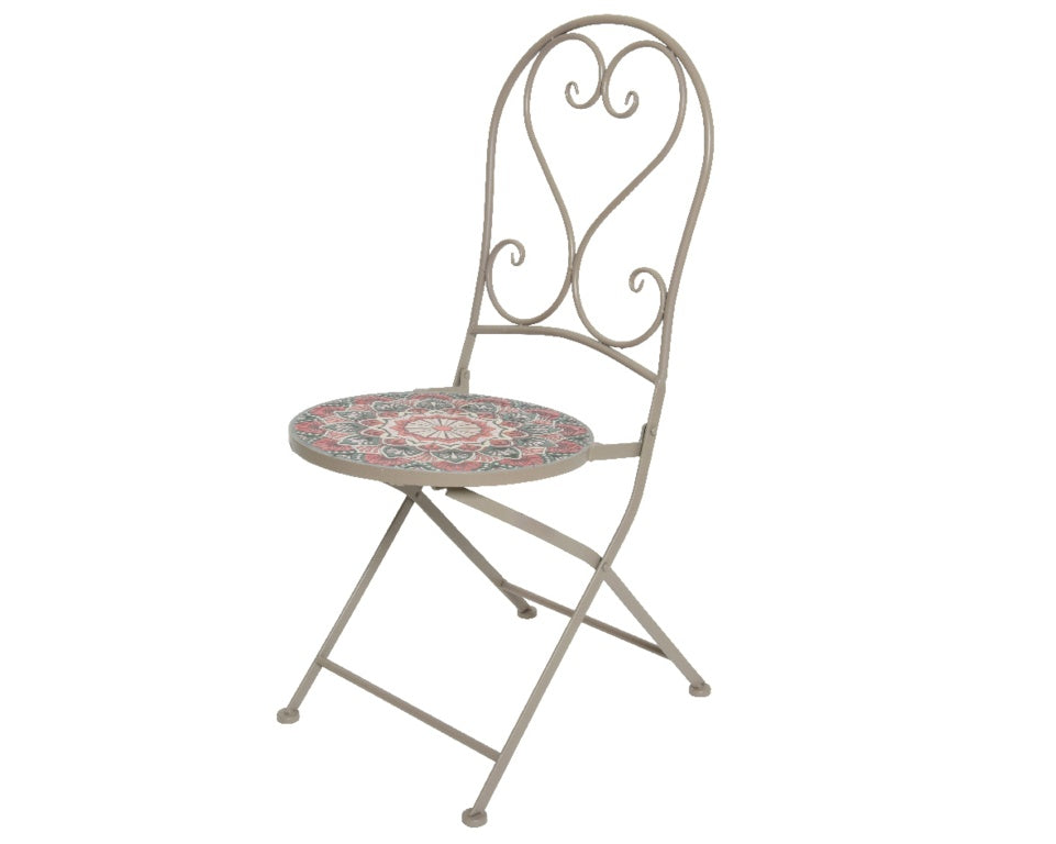 Kaemingk Bistro Chair Narbonne Iron Taupe 39cm