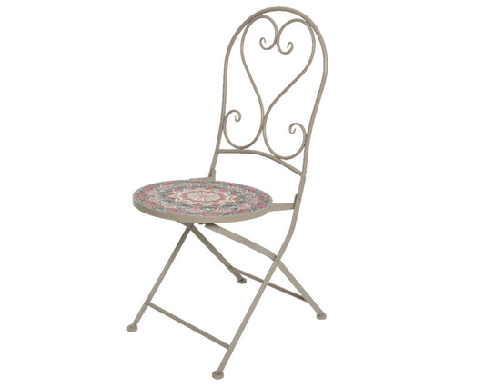 Kaemingk Bistro Chair Narbonne Iron Taupe 39cm