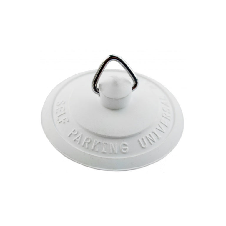 Securplumb Bath Plug White Rubber