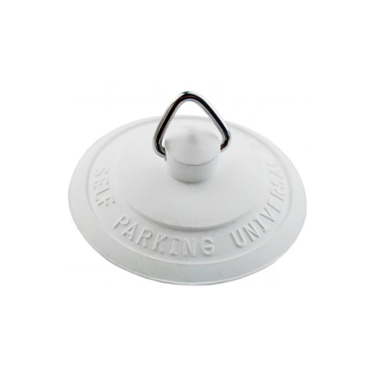 Securplumb Bath Plug White Rubber
