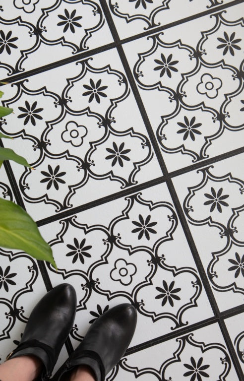 d-c-fix® Self Adhesive Floor Tiles 11 Piece 1sqm Ornamental