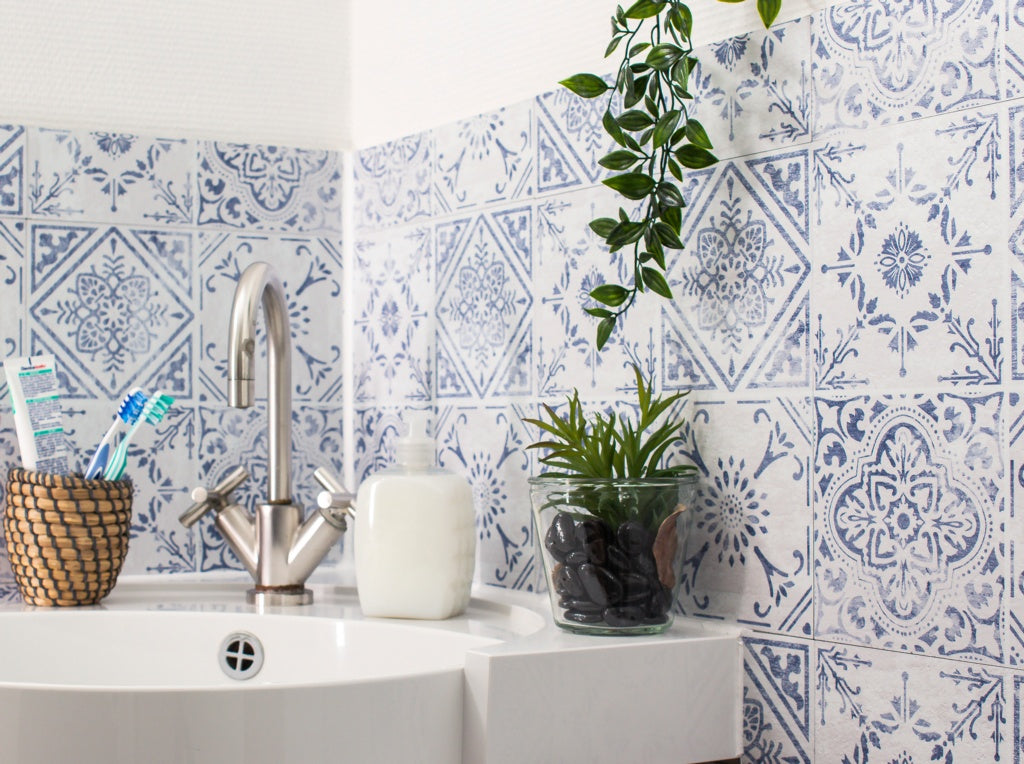 d-c-fixÂ® Self Adhesive Wall Tiles 6 Piece