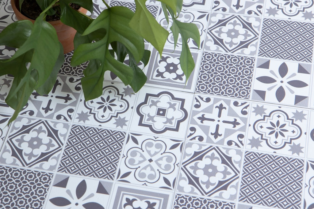 d-c-fixÂ® Self Adhesive Floor Tiles 11 Piece