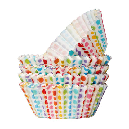 Tala Rainbow Dotty Mini Cupcake Cases