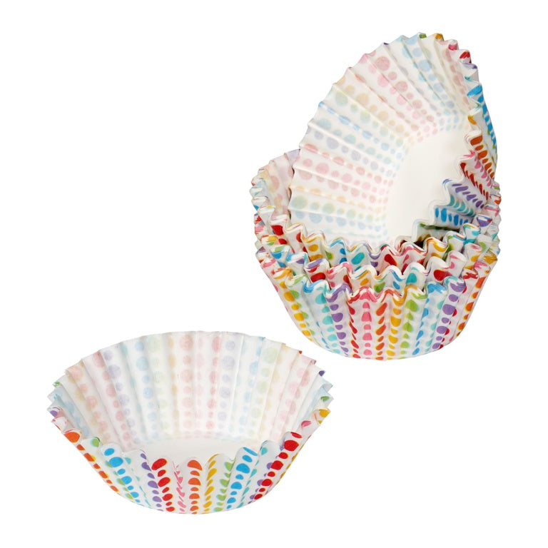 Tala Rainbow Dotty Mini Cupcake Cases