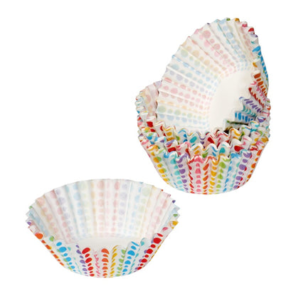 Tala Rainbow Dotty Mini Cupcake Cases