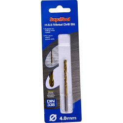 SupaTool Titanium Coated HSS Drill Bits 4x75mm