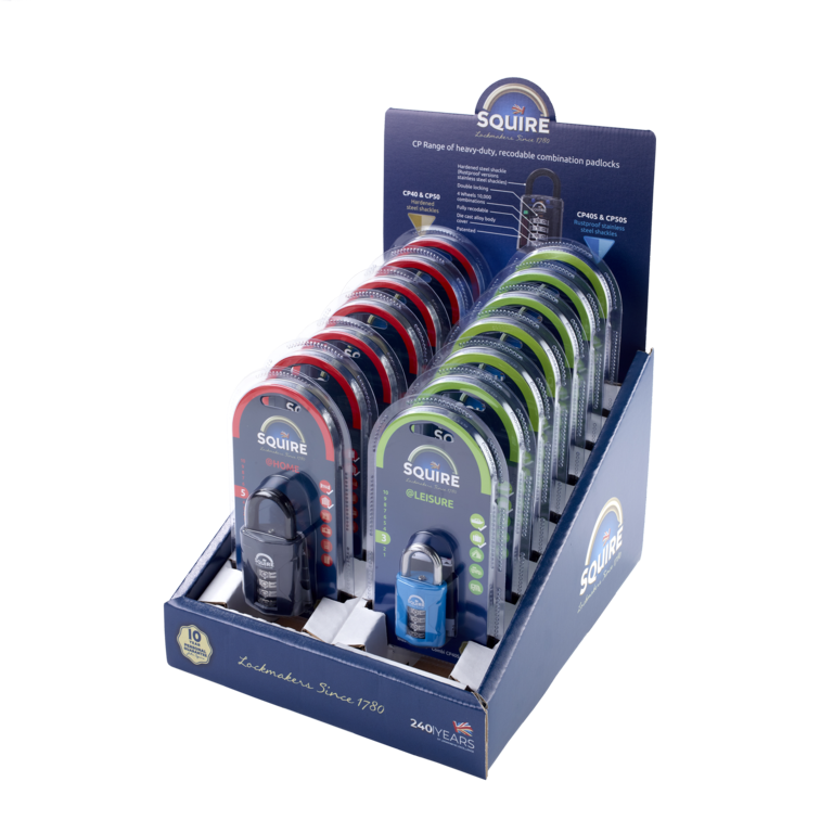 Squire Combi Padlock Counter Top Display