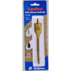 SupaTool Titanium Coated Flat Wood Drill Bits 25mm