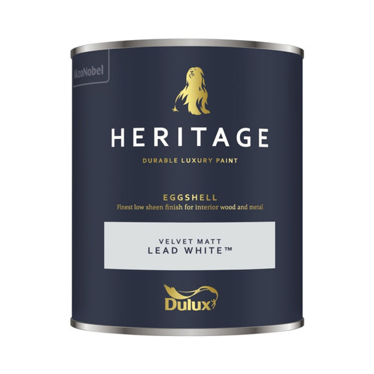 Dulux Heritage Eggshell 750ml Lead White