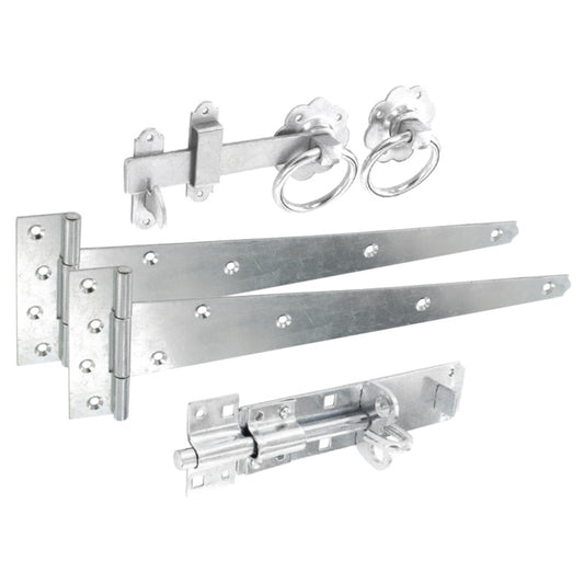 Smiths Ironmongery Ring Latch Side Gate Kit Zinc Plated