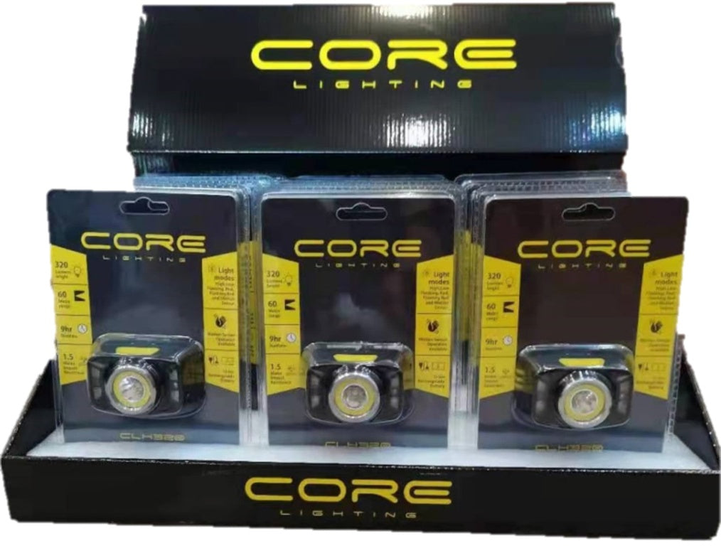 Core Rechargeable Head Torch 320 Lumens