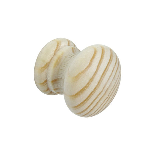 Securit Pine Knobs with Metal Inserts (2) 35mm