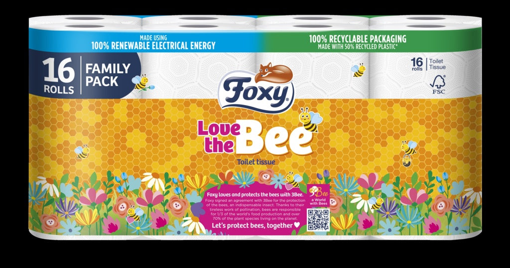 Foxy Love The Bee Toilet Roll