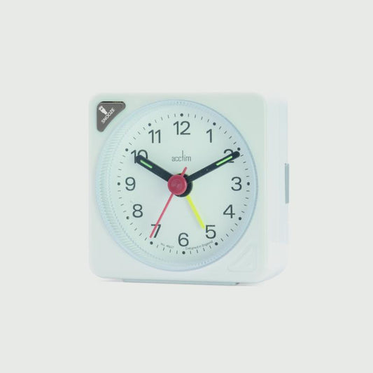 Acctim Ingot Crescendo Alarm Clock White
