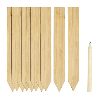 Ambassador Bamboo Plant Labels & Pencil 10 Piece