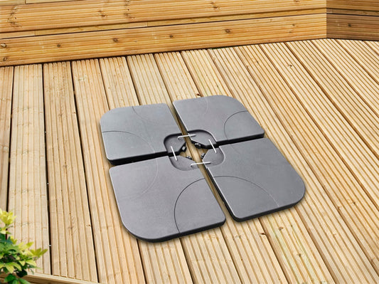 Pagoda Plastic Parasol Base (15L) 4 Piece