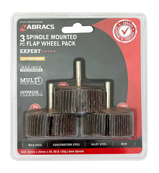 Abracs Flap Wheel 50mm Pack 3